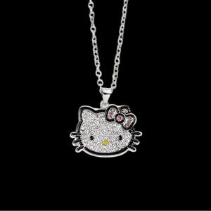 2 for $20 Women’s Sanrio Hello Kitty Rhinestone Silver Chain Necklace